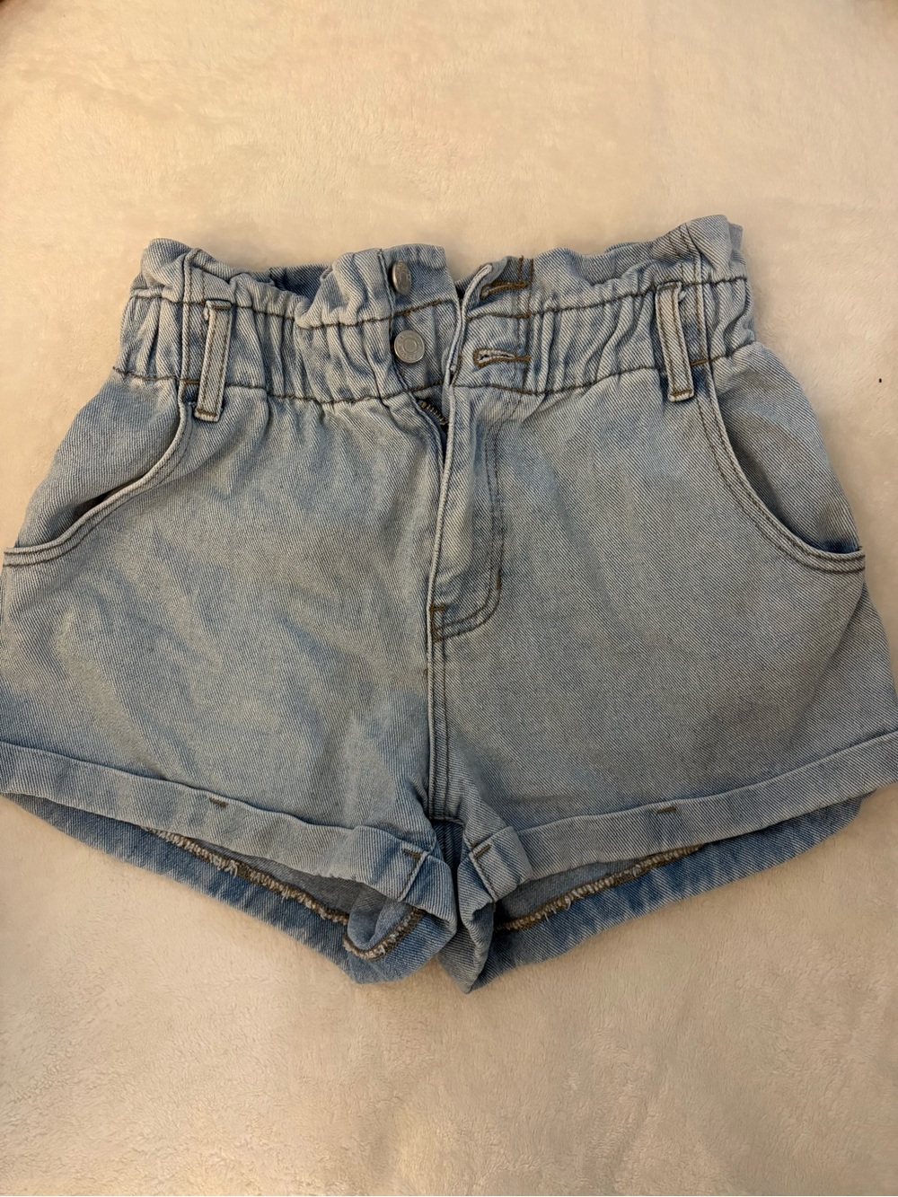 PacSun Light Blue Mom Short Denim Shorts